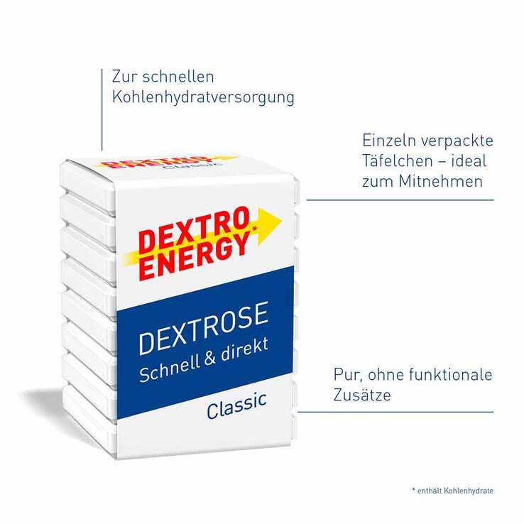 Dextro Energy classic Würfel, 1 St