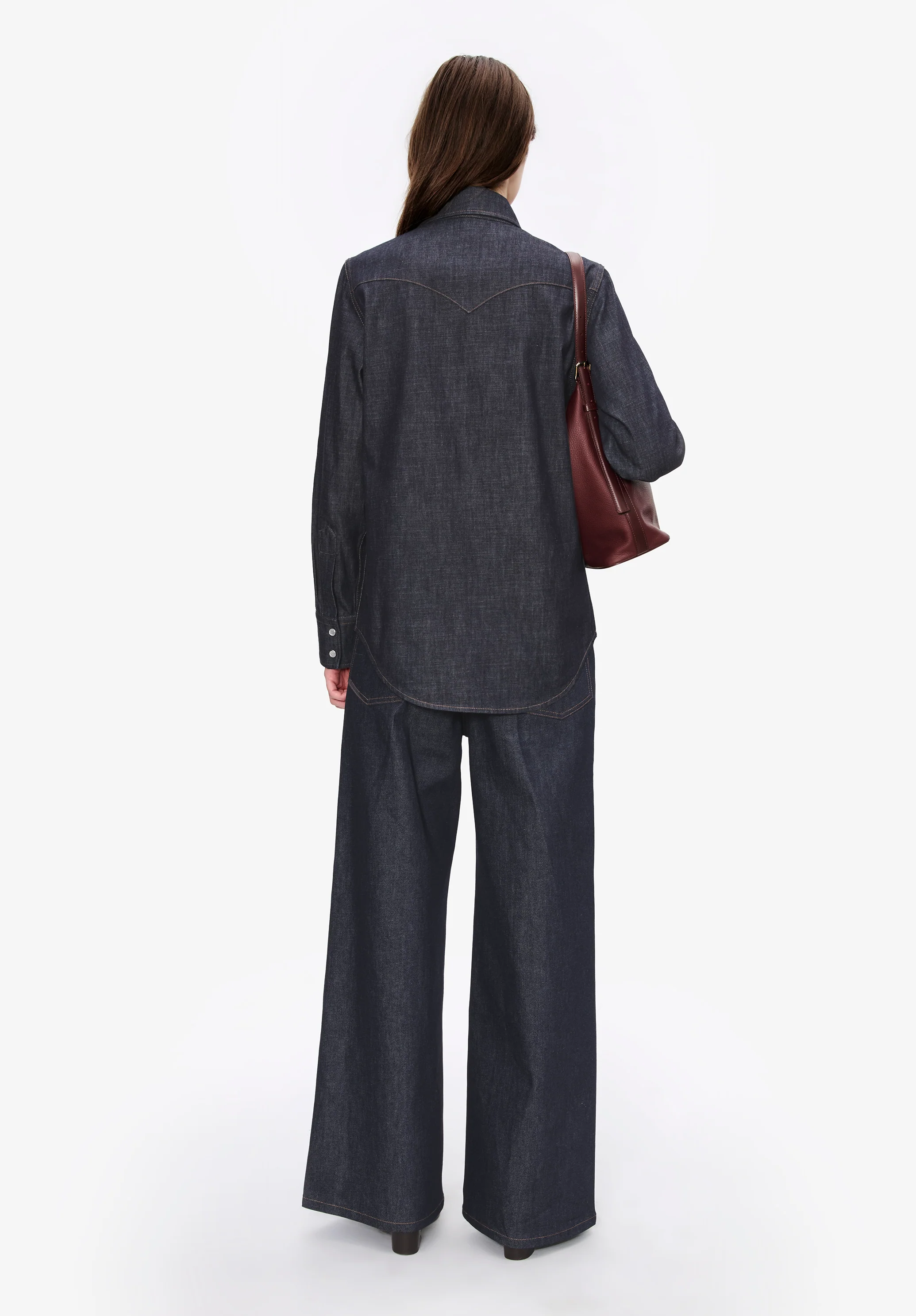 chemise western - Indigo