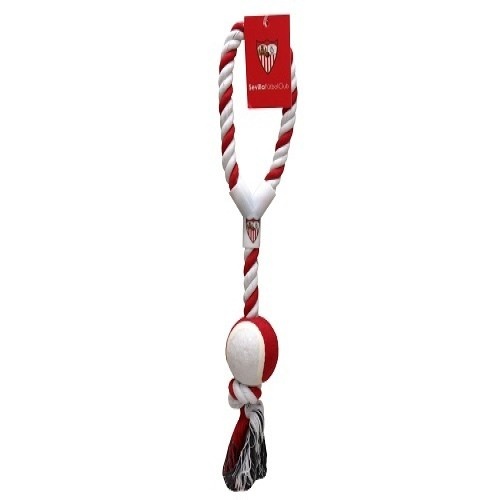 Brinquedo para cachorro Sevilla com bola, branco
