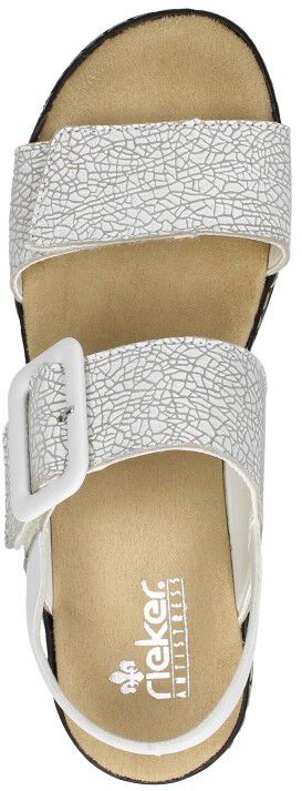 Rieker Sandalen Plat wit