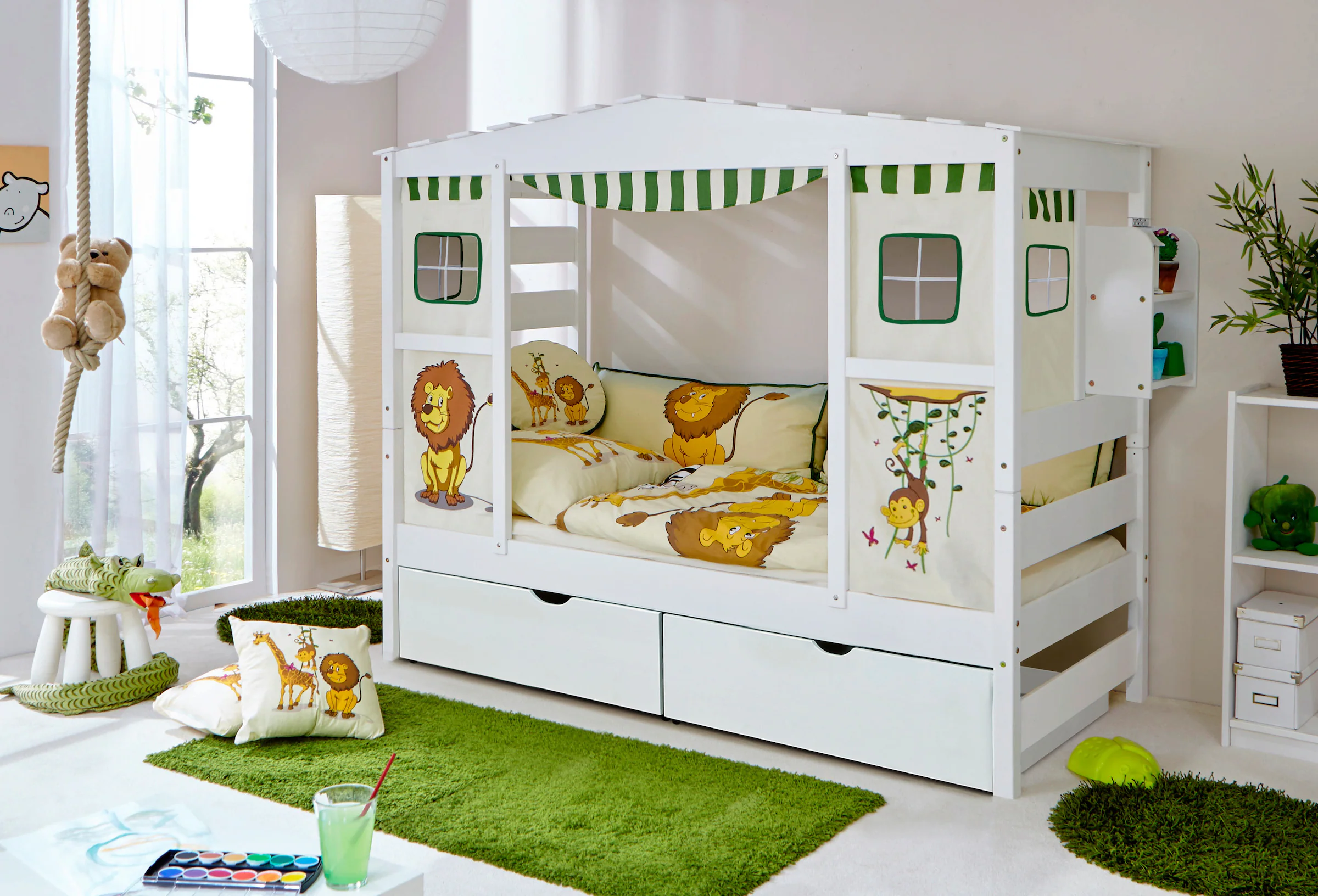 Ticaa Hausbett mit Bettkasten 