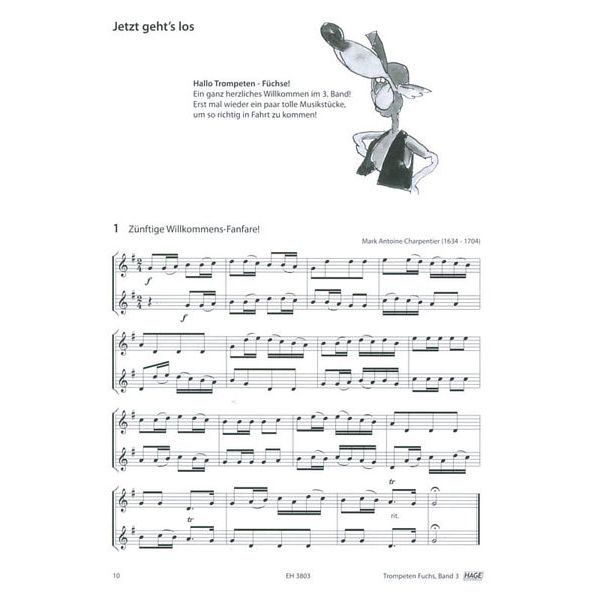 Hage Musikverlag Trompeten Fuchs 3