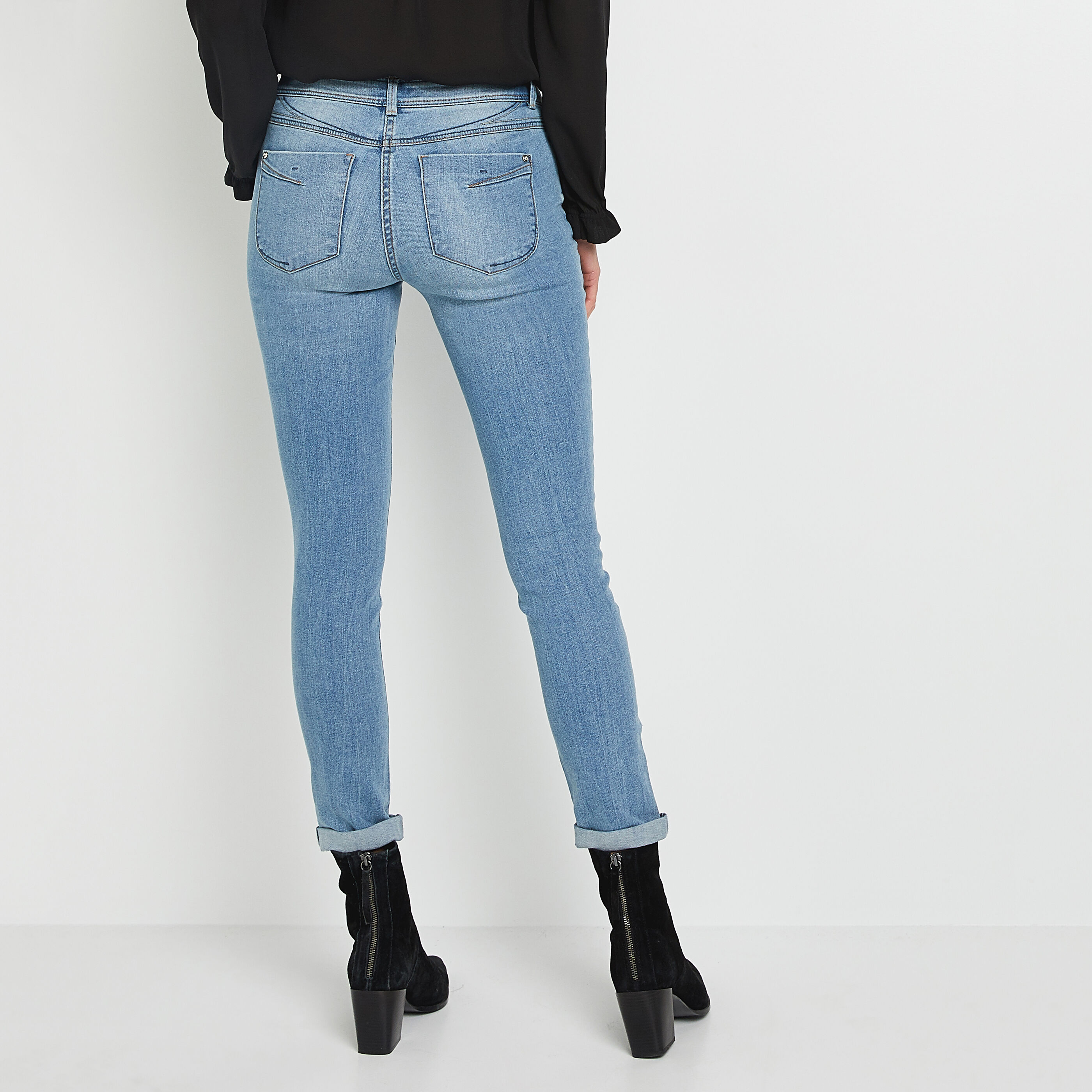 Jean slim TOKYO raccourci femme - LIGHT STONE