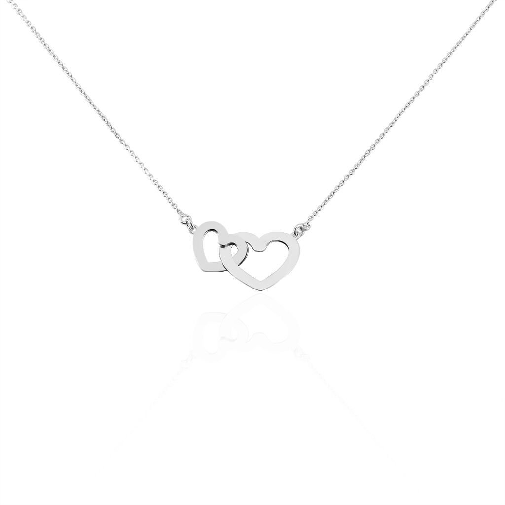 Collier Aalia Argent Blanc