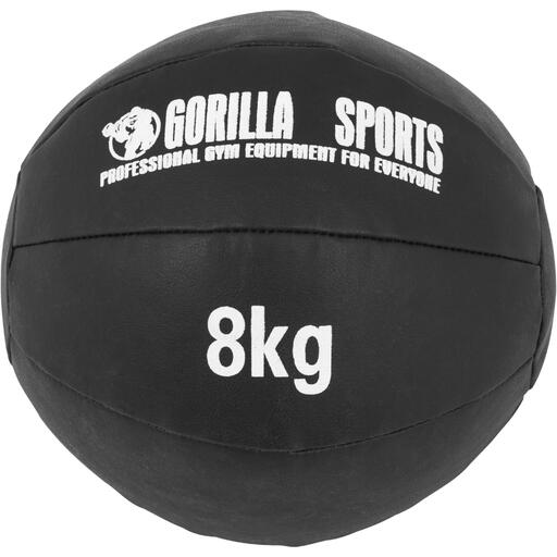 Bola medicinal de couro de 8 kg da Gorilla Sports