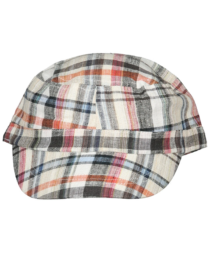 Basecap ARMY CHECKS kariert in beige/blau