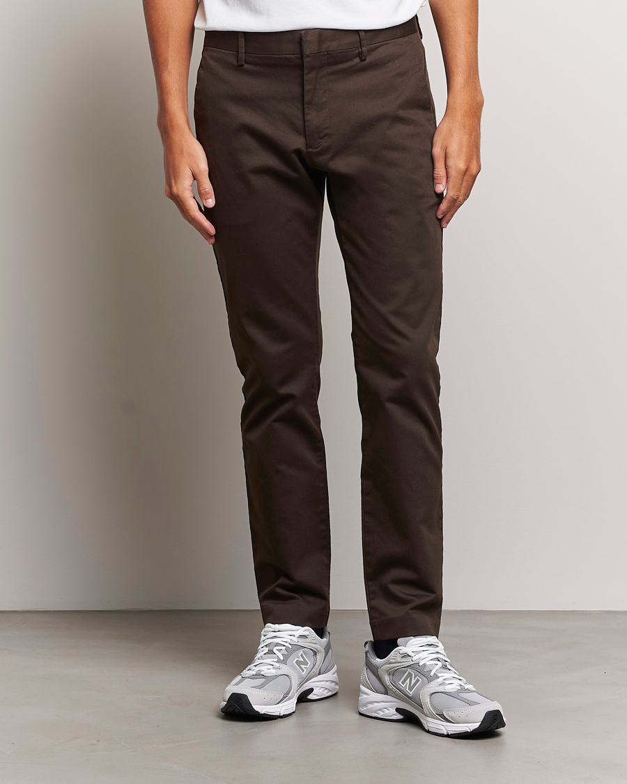 NN07 Theo Regular Fit Chinos Demitasse Brown