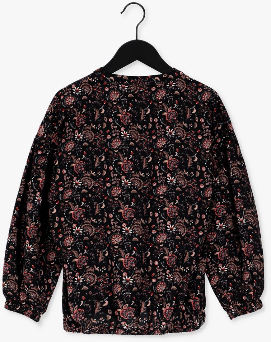 INDIAN BLUE JEANS zwarte indian blue jeans blouse paisley button shirt