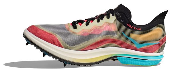 Chaussures d'Athlétisme Hoka Cielo X 3 MD Multicolore Unisexe