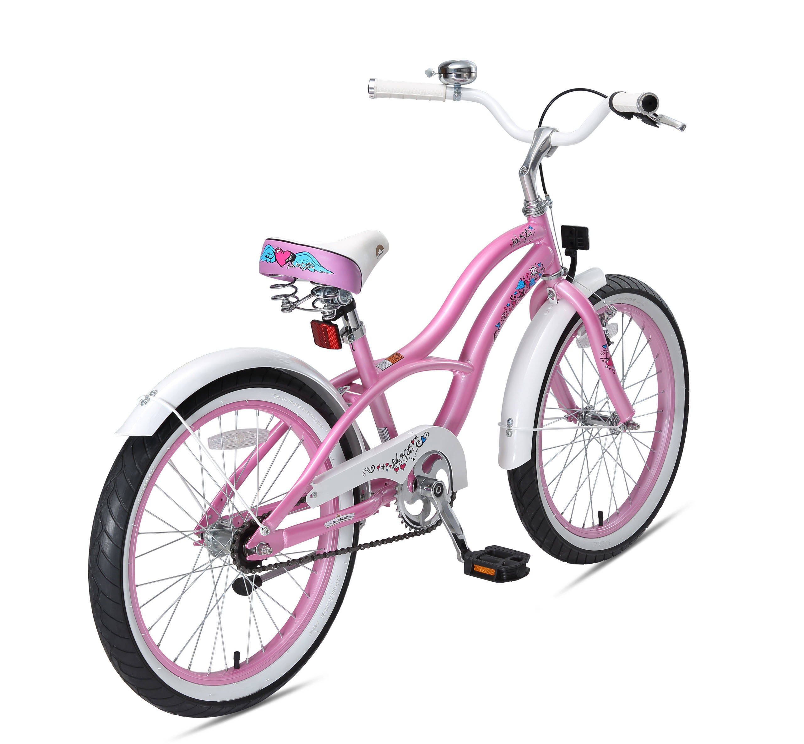 BikeStar Cruiser kinderfiets 20 inch roze