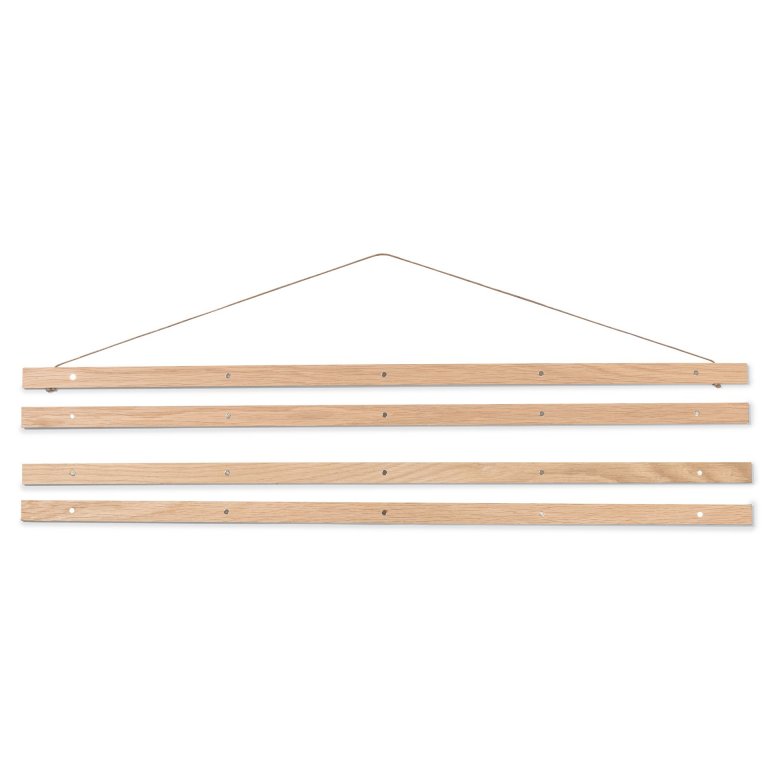 Posterleiste Holz, Set mit Aufhängung
