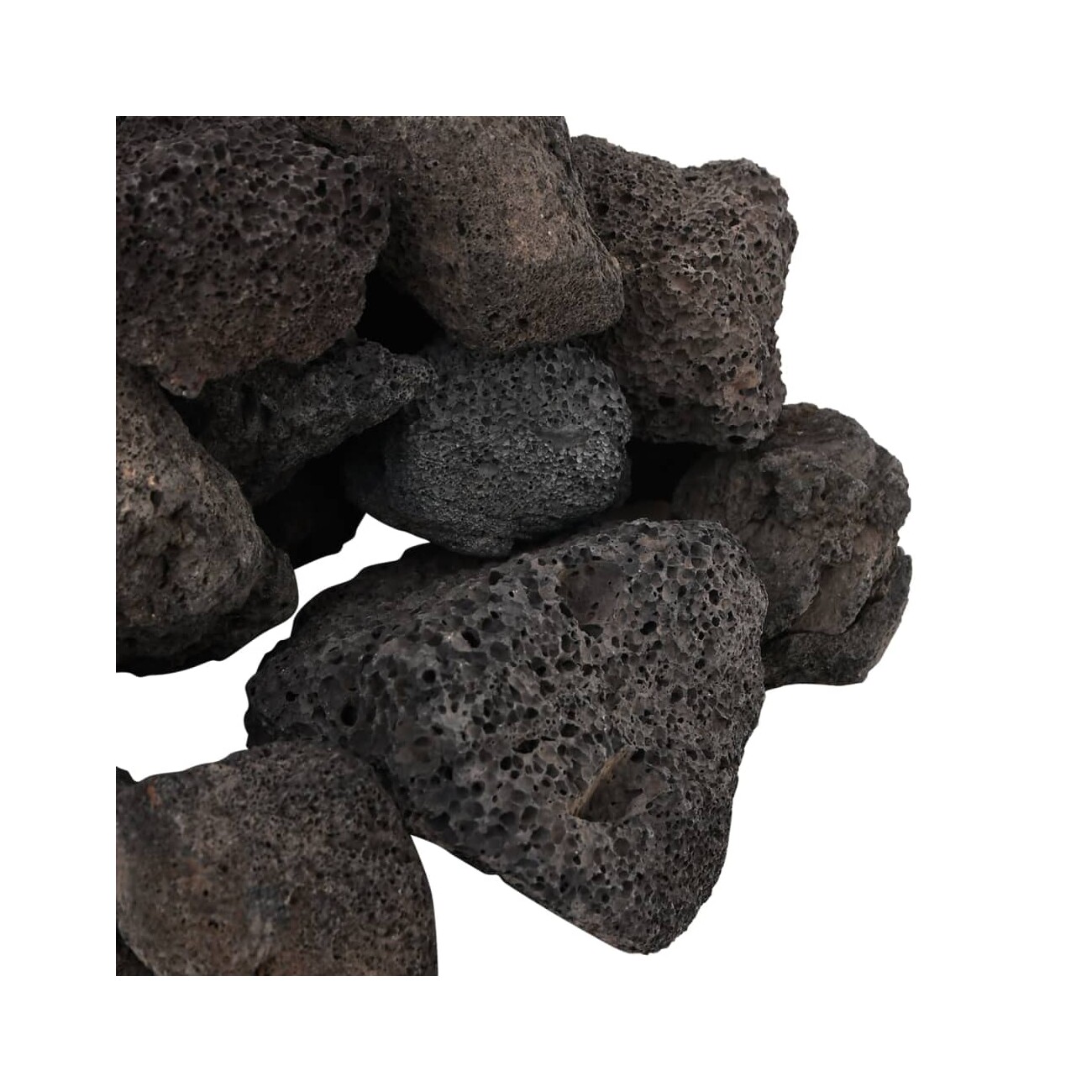 VidaXL Lavagranulat Schwarz 5-8 cm 10 kg