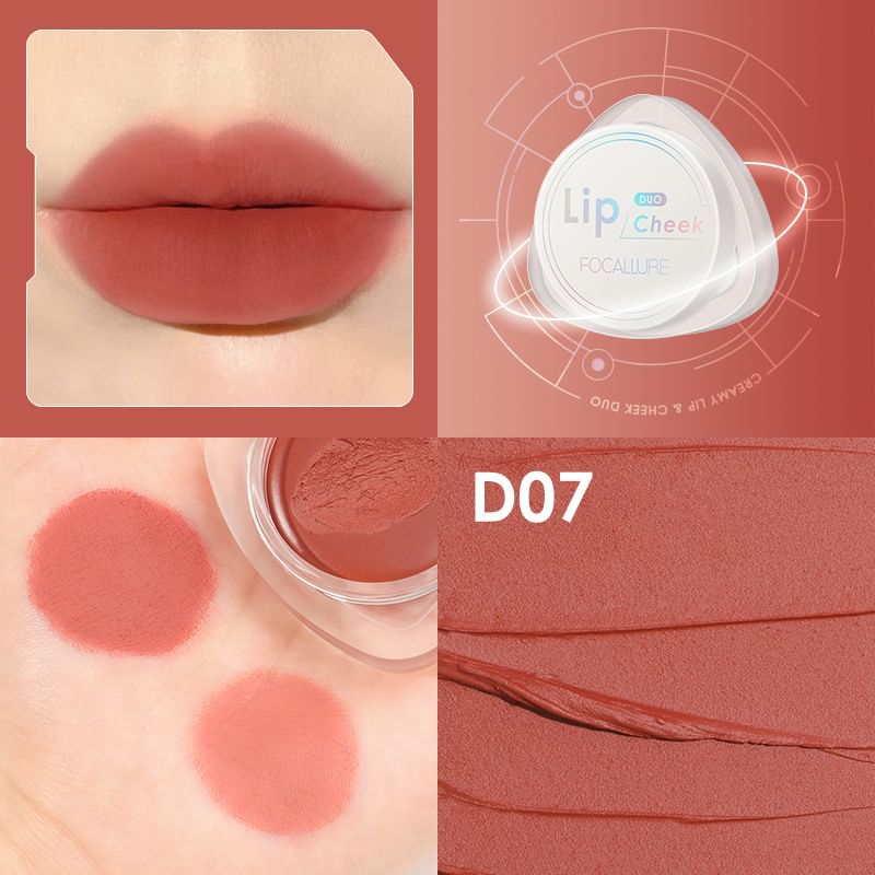 FOCALLURE - Creamy Lip & Cheek Duo - 4 kleuren nude