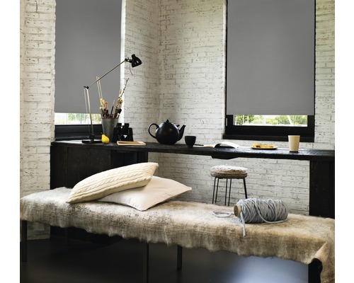 Soluna verduisterend rolgordijn V7, grijs, 40x190 cm