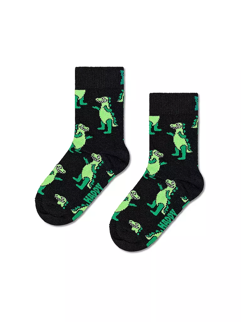 HAPPY SOCKS Baby Socken 2er Pkg DINO black schwarz