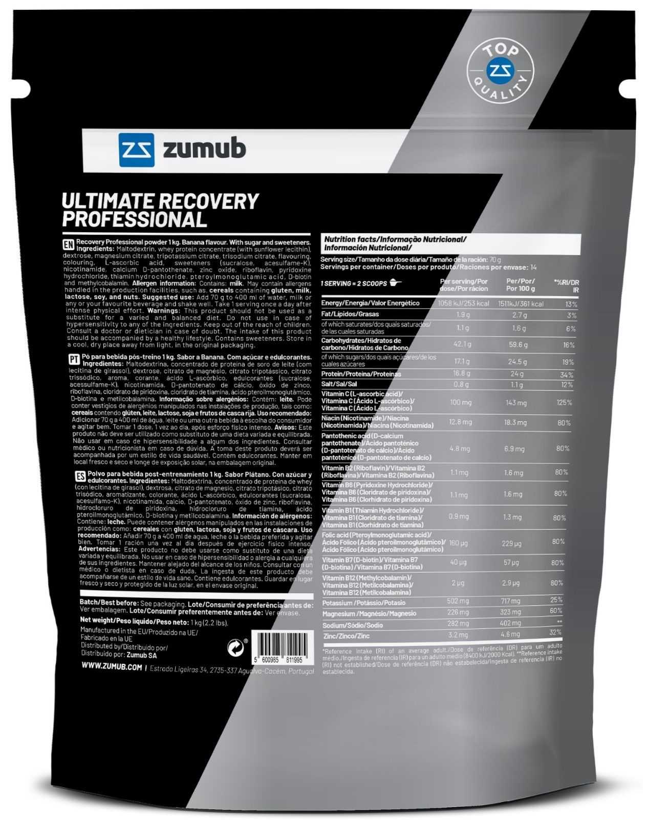 Zumub Ultimate Recovery Professional 1kg