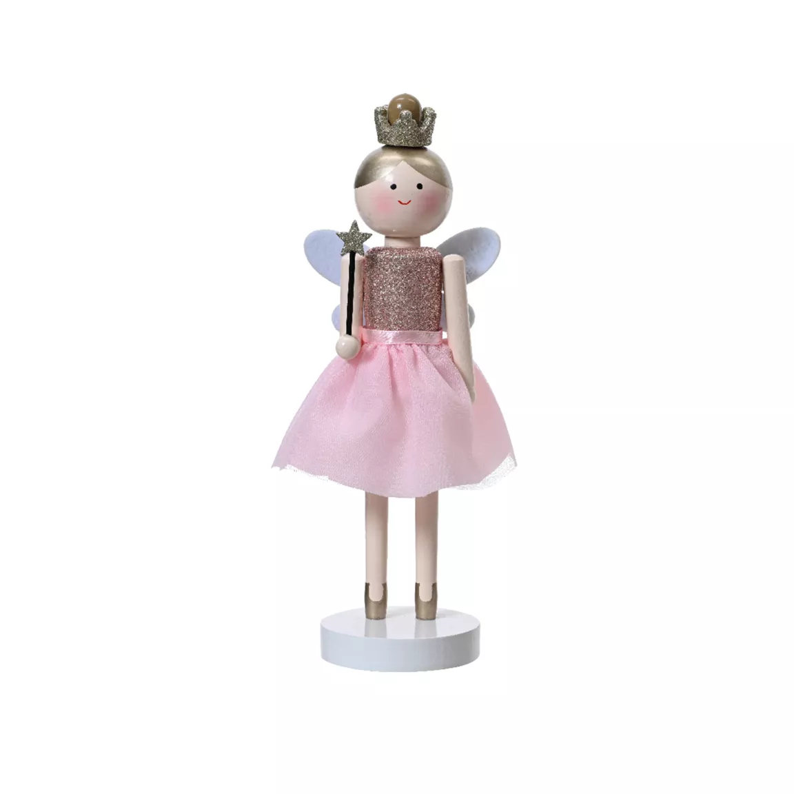 Casse-noisette en bois (H38 cm) Fée princesse Rose