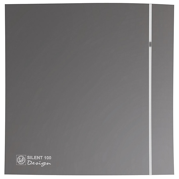 Aérateur ultra silencieux S&P Silent Design 100 CZ Gris ø100 mm
