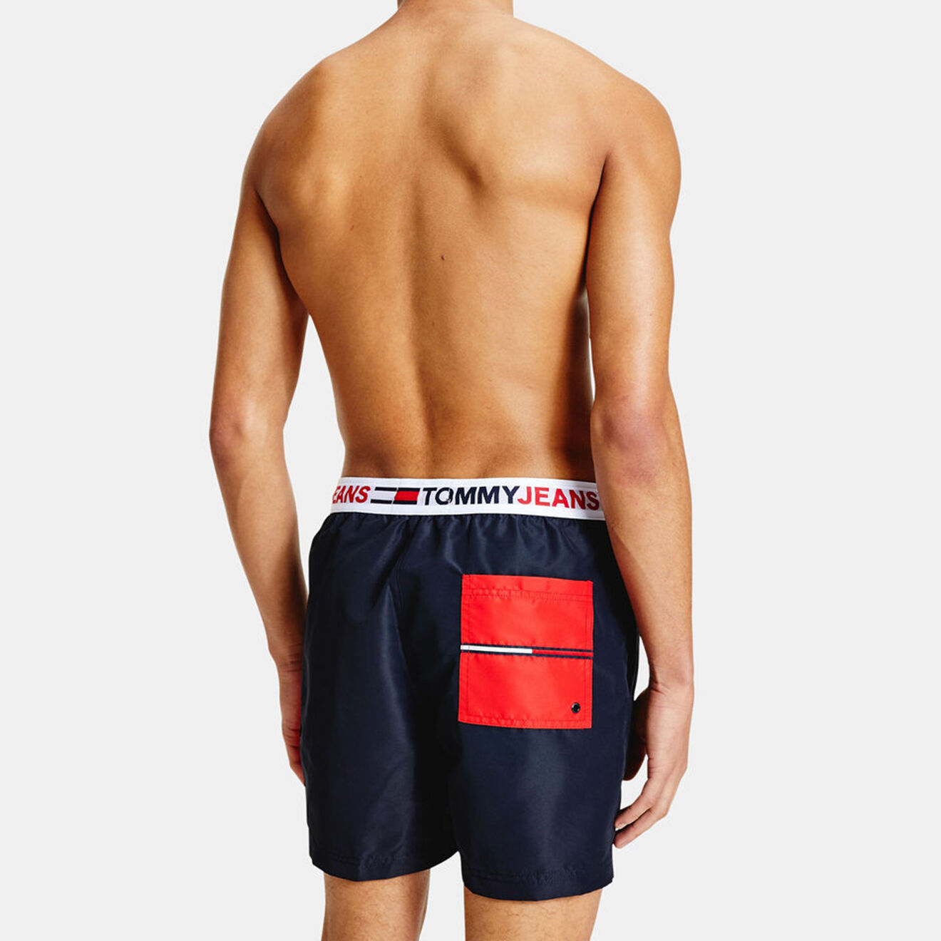 Tommy Hilfiger Short de bain bande élastique logo bleu marine