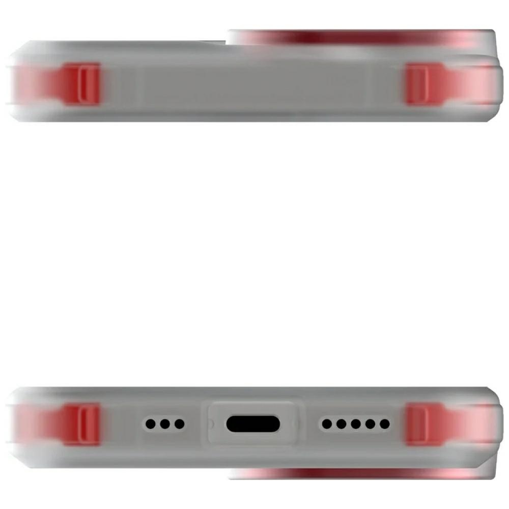 iPhone 17 MagSafe Hardcase Schutzhülle (GHOCAS4210) - Transparent / Rot