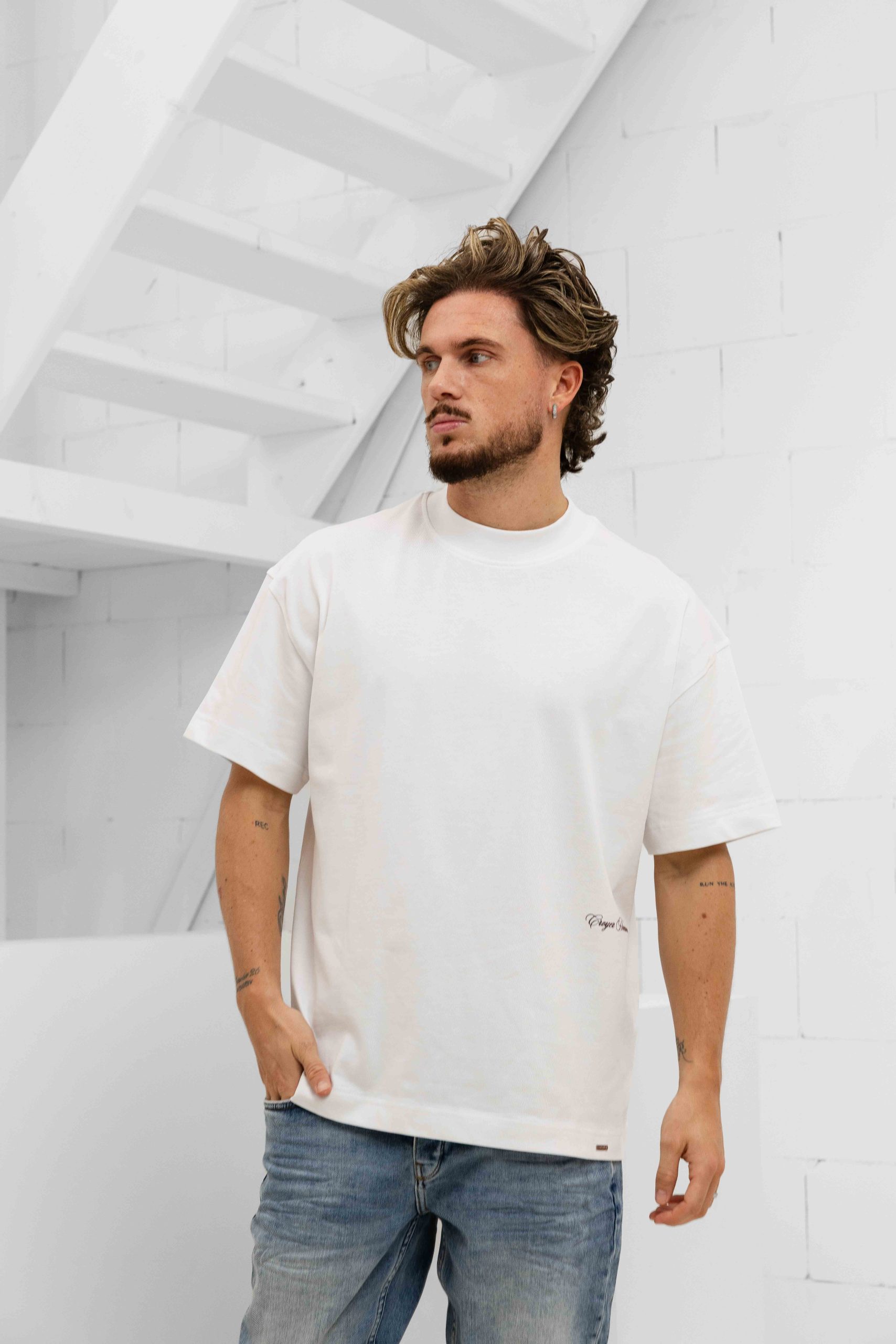 Croyez Talk And Play T-Shirt Heren Wit