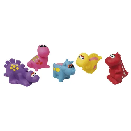 Idena Spritz-Dinosaurier Badetier, 5-teilig