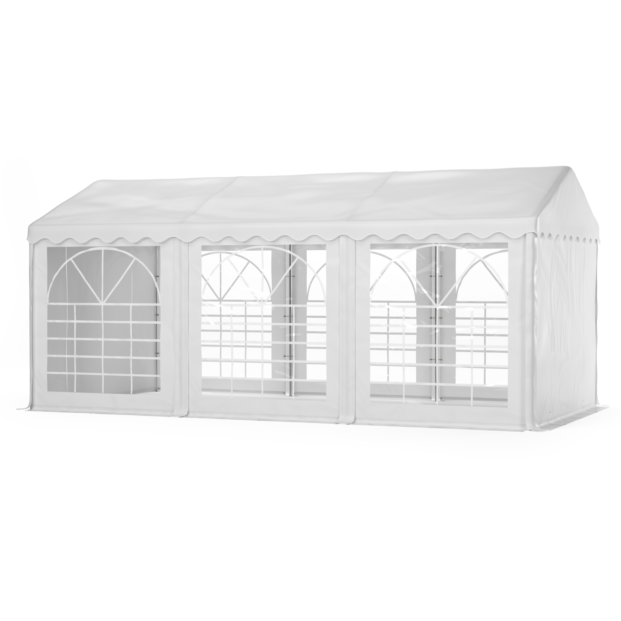 Profi PVC Partyzelt 3 x 6 m weiss