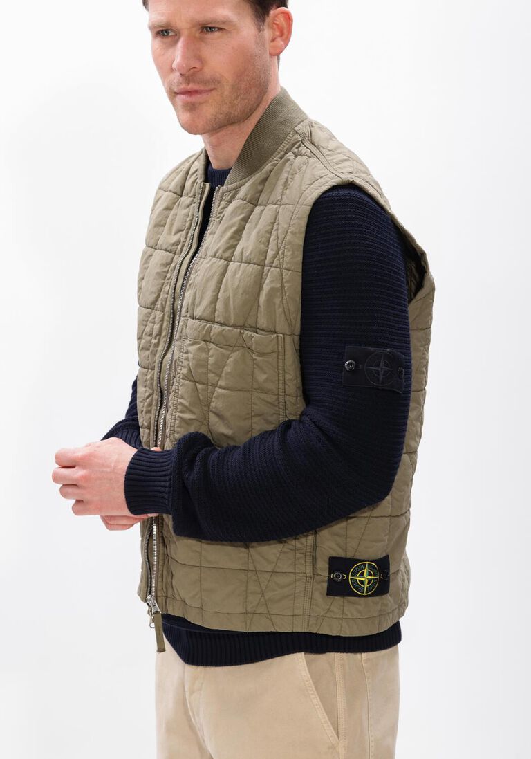 groene stone island bodywarmer vest s0300