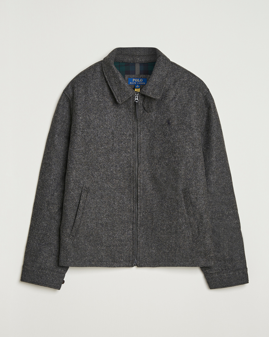 Polo Ralph Lauren Heritage Twill Wool Windbreaker Barclay Heather