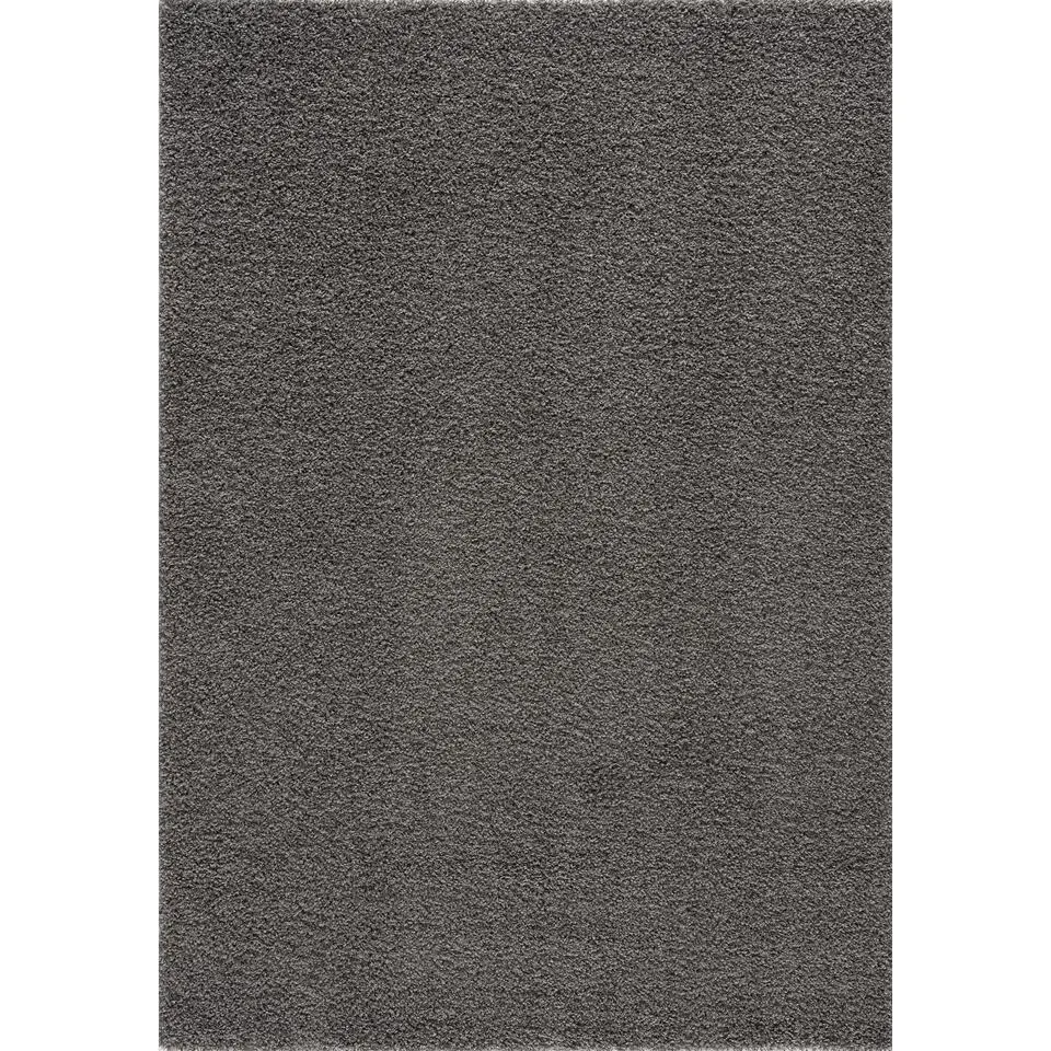Loca Shaggy Vloerkleed Grijs Hoogpolig - 240x340 CM