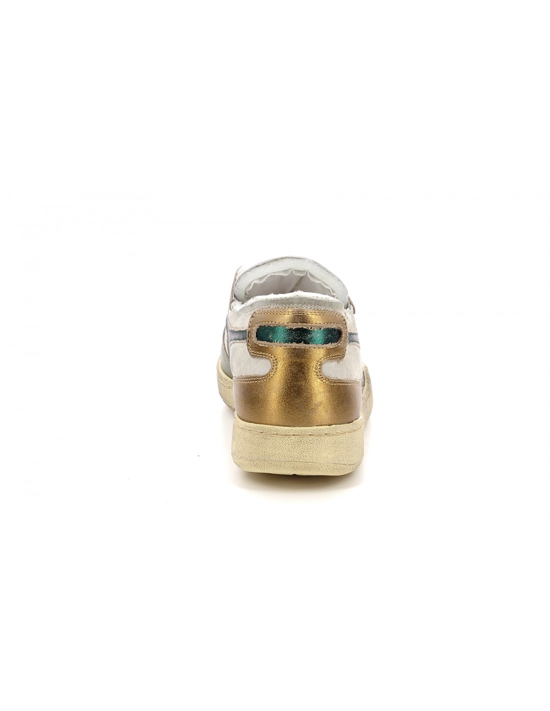 diadora heritage Sneakers Femme Mi Row Blanc/Vert/Marron