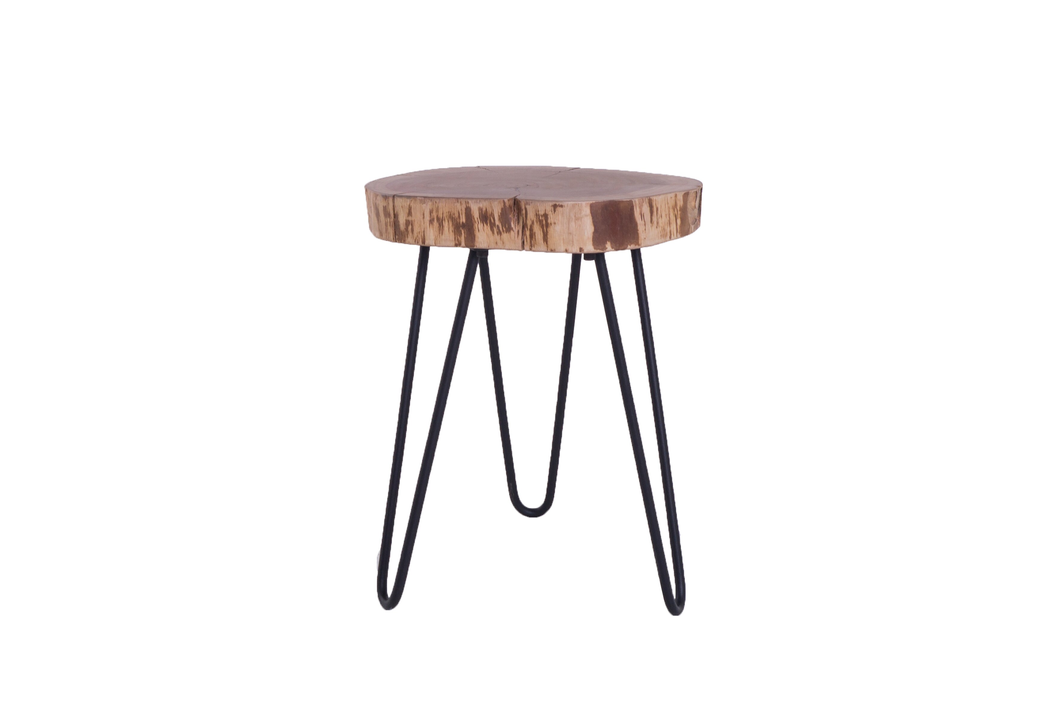 byLIVING Beistelltisch NASTI, Breite 38 cm, Akazie natur/schwarz