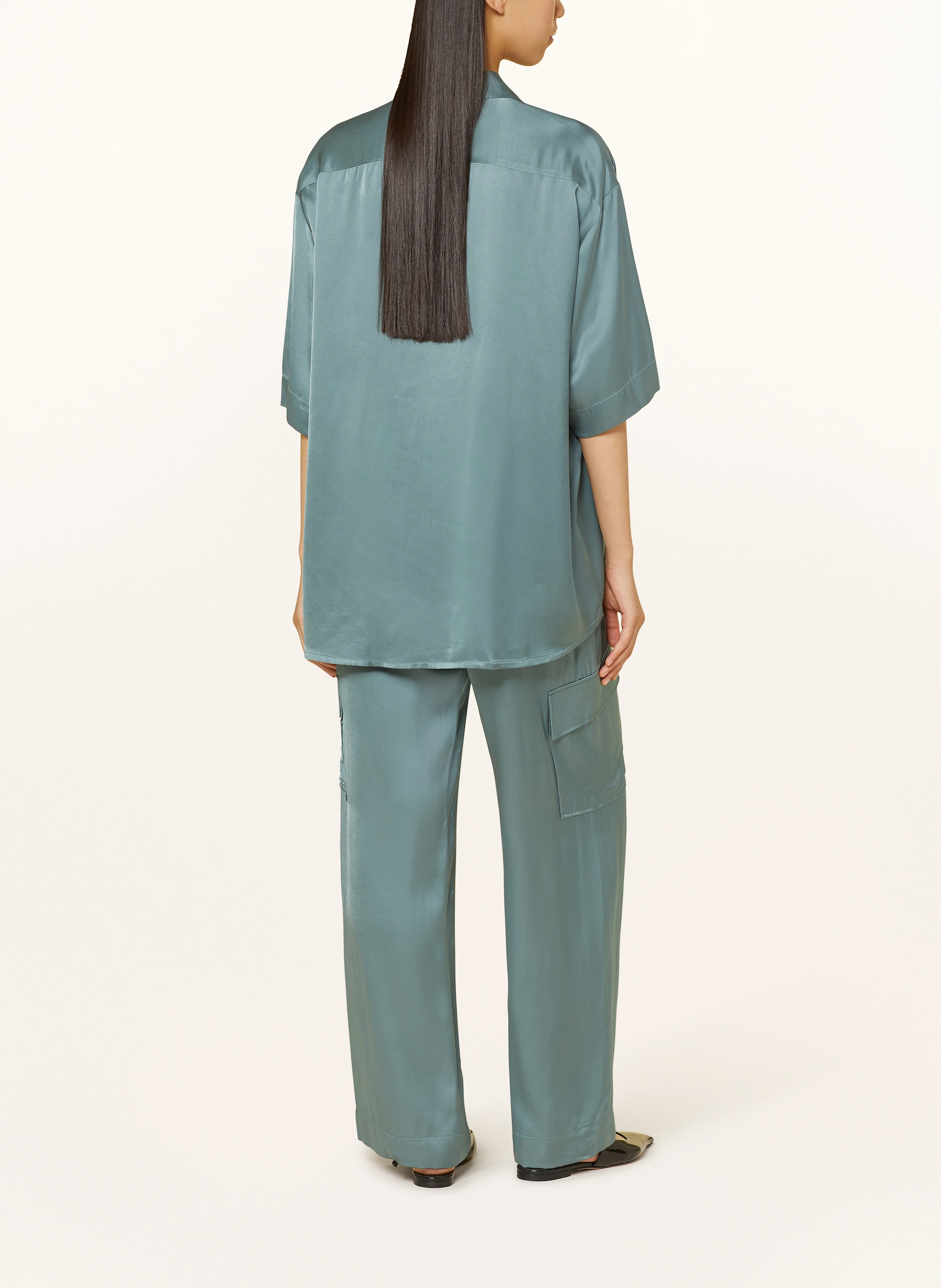 ottod'ame Cargohose aus Satin