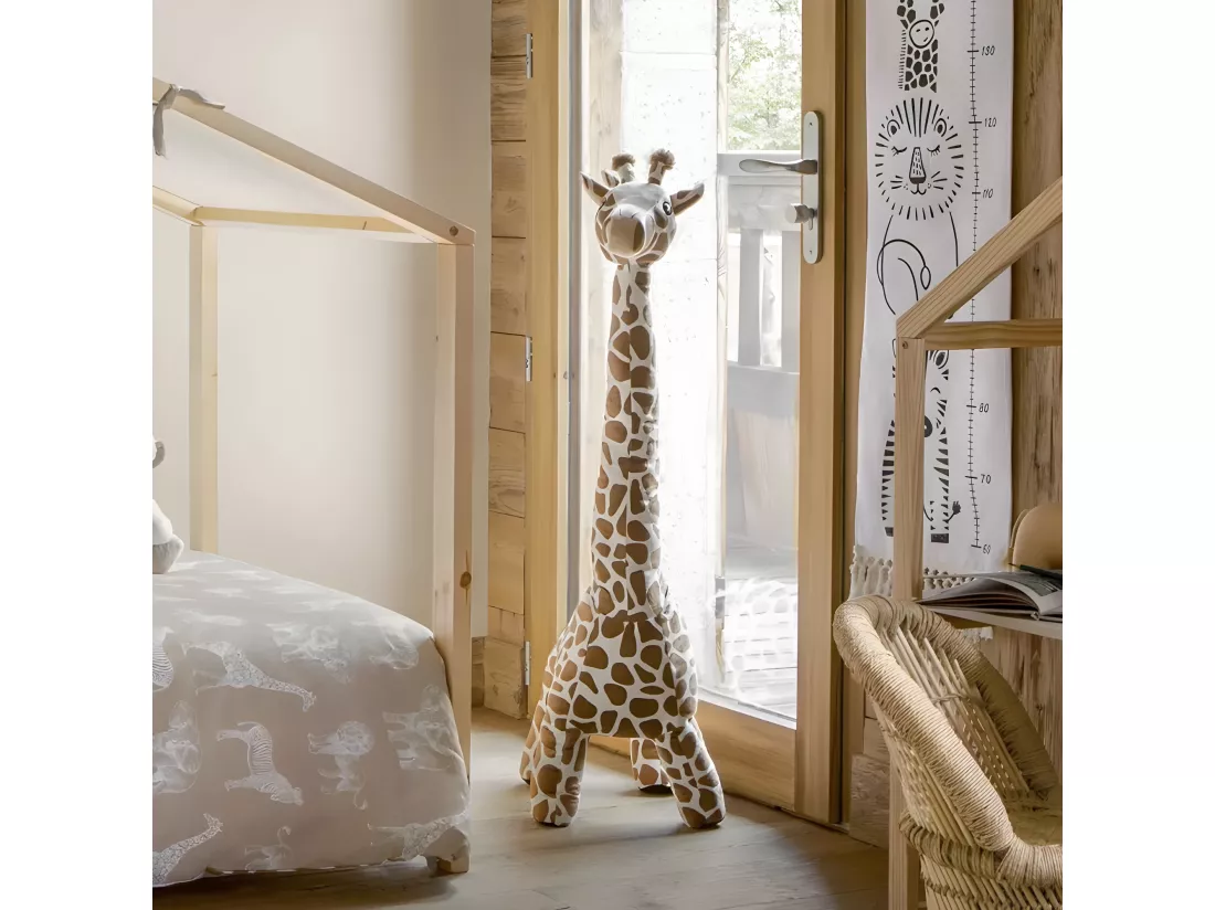 Peluche Girafe XL polyester marron 100x23x40cm
