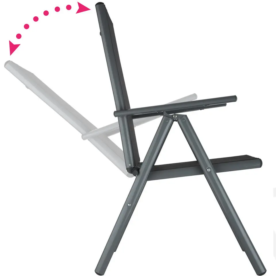 tectake Aluminium tuinset 4 1 - Antraciet