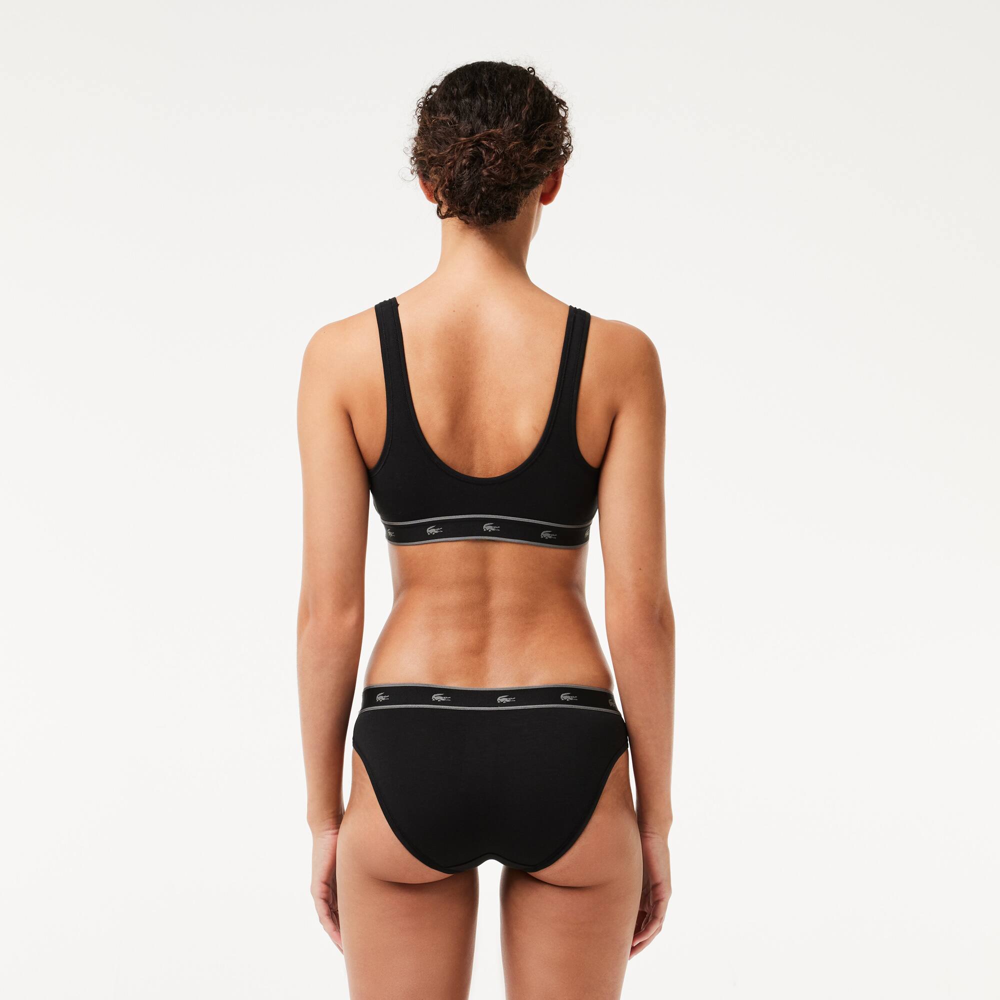 Essential Bralette mit V-Ausschnitt Bralettes - Schwarz - Lacoste - Damen
