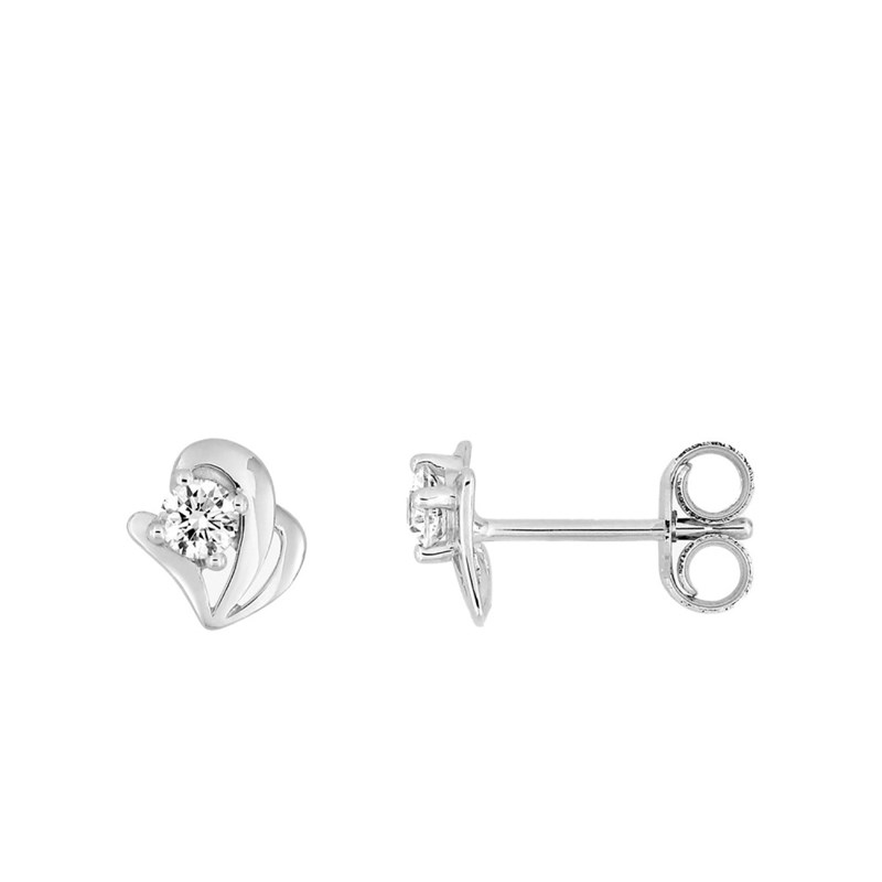Boucles d'oreilles femme - Oxyde de zirconium - Or 18 Carats