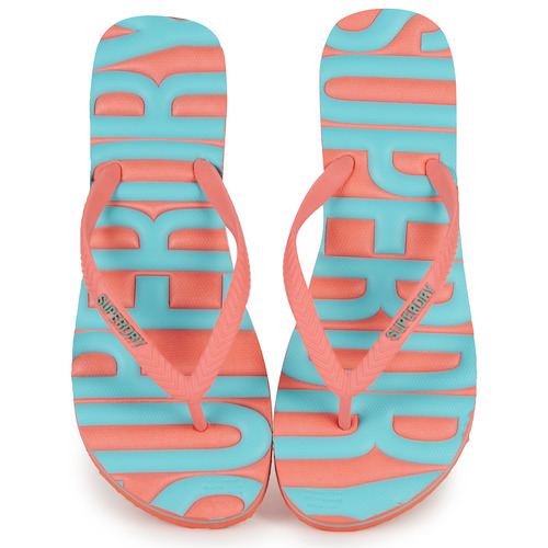 Superdry - VINTAGE VEGAN FLIP FLOP - Bleu/Rose