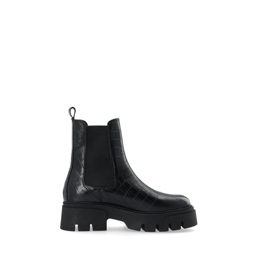 Bianco Tini Chelsea Støvler, Black Croco, 38