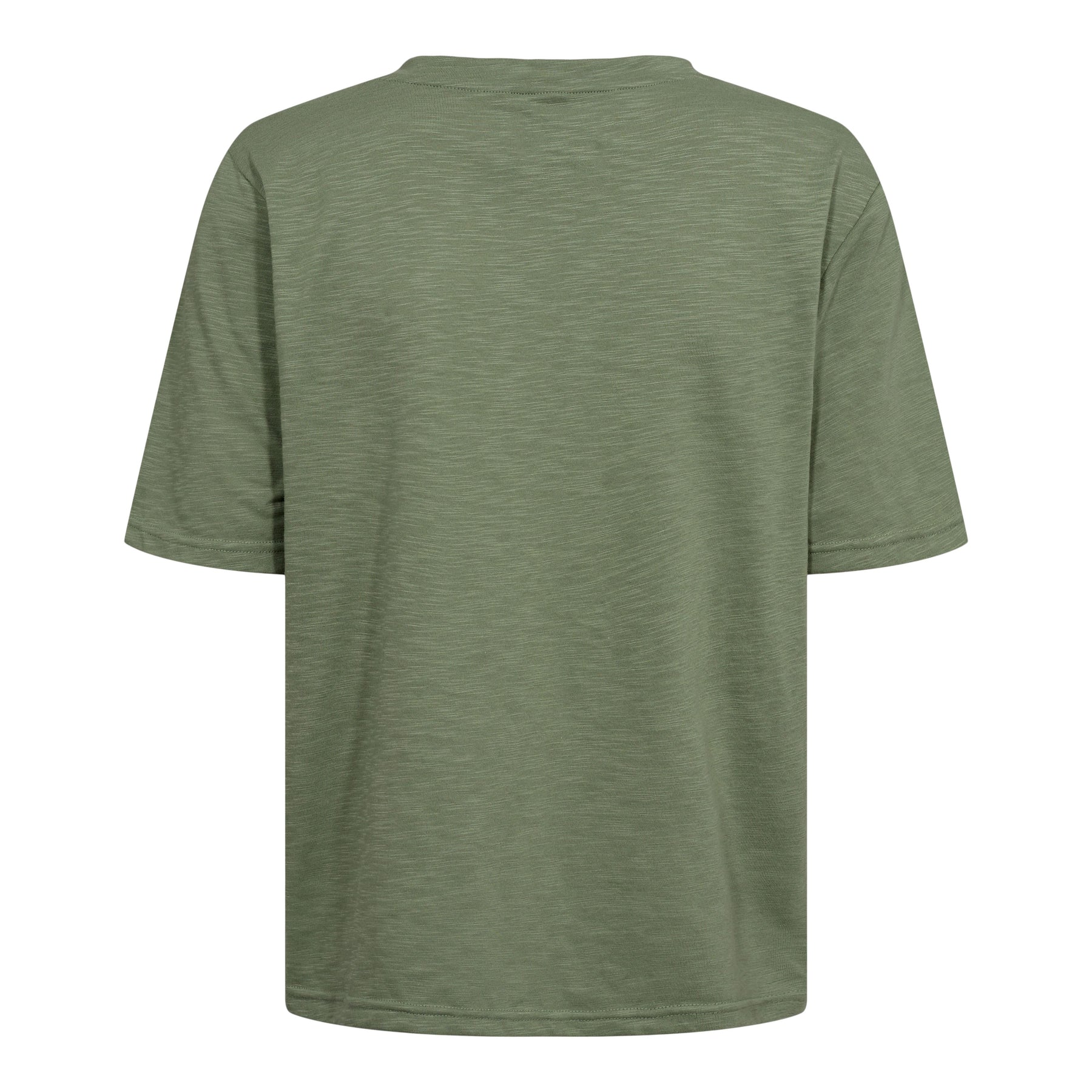 Liberte Ulla-Ss-Vneck-Tshirt dusty light army
