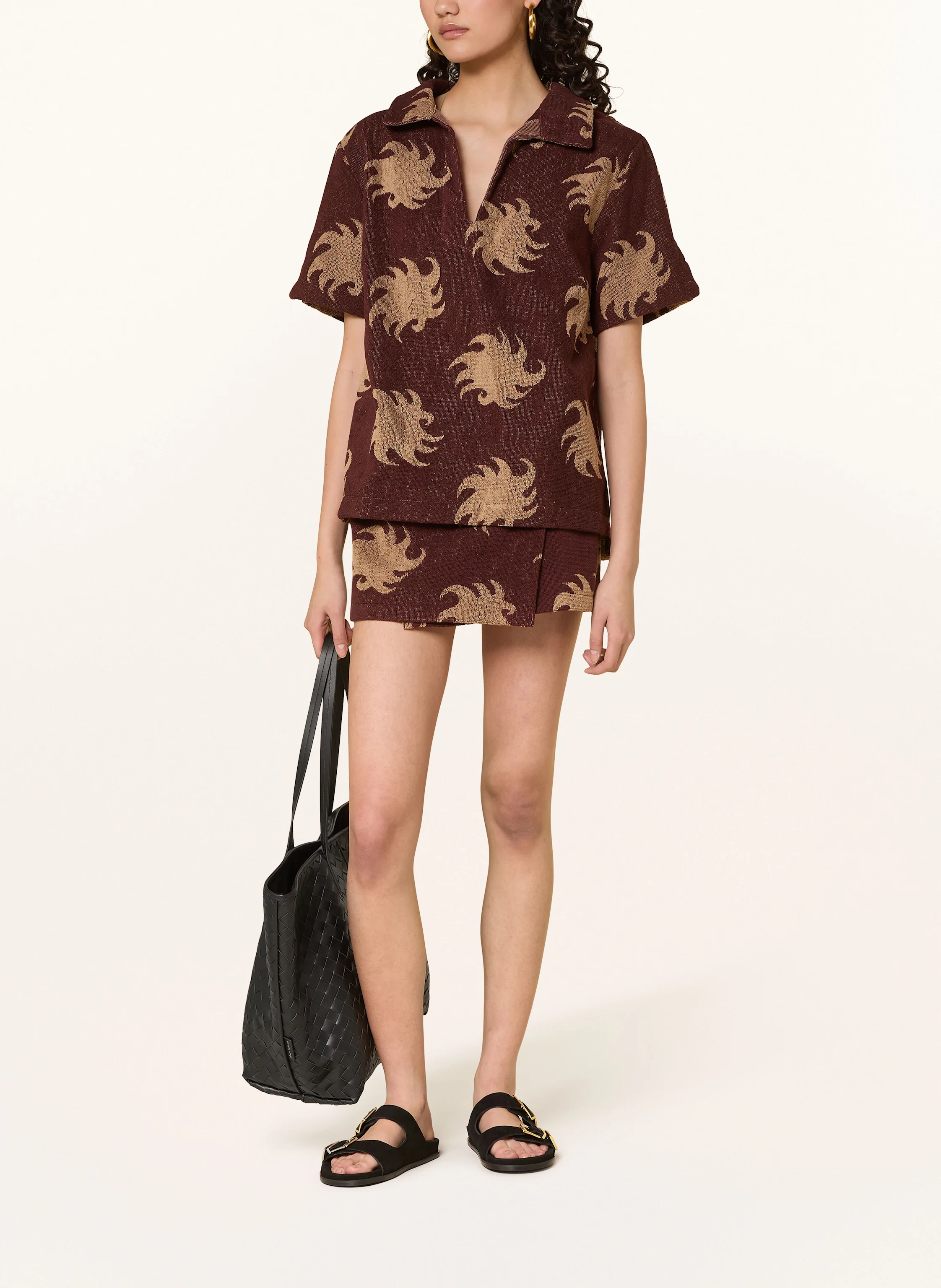 OAS Frottee-Poloshirt MOCHA EMBER JAFFA