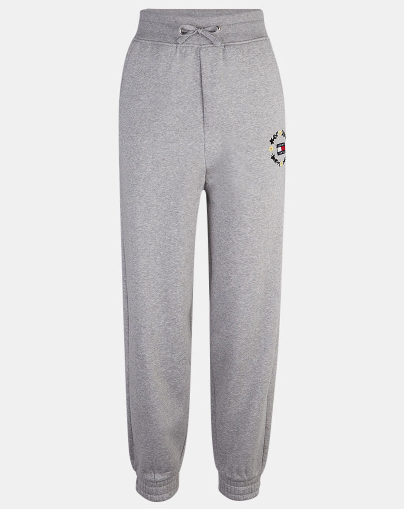 Tommy Jeans Jogging Regular Floral Badge gris chiné