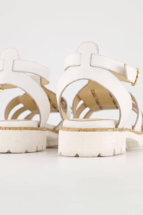 Leder-Sandalen, Flechtriemen, Weite H