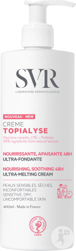 SVR Topialyse Crème Nourrissante Apaisante 48h Ultra-Fondante Peaux Sensibles Sèches 400ml