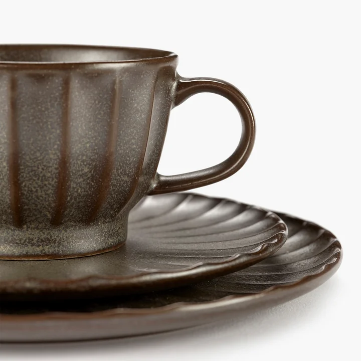 Serax - Inku Untertasse zur Espressotasse, Ø 12 cm, weiss (4er-Set)