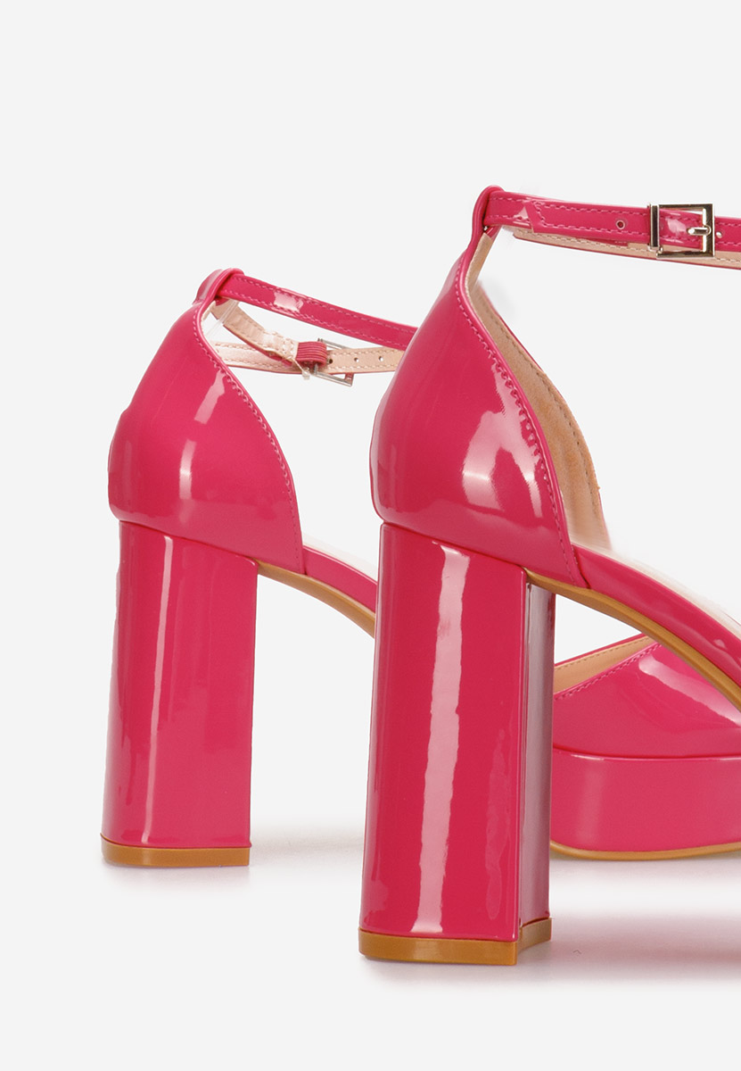 Chaussures à talon épais et plateforme fuchsia Nixa