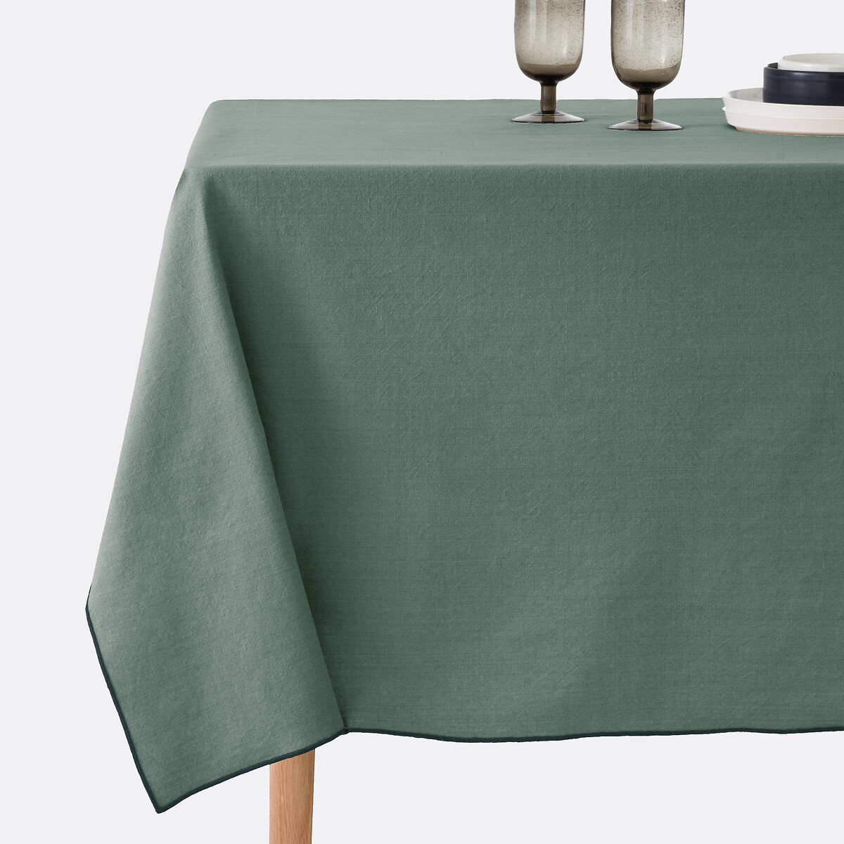 LA REDOUTE INTERIEURS<br>Toalha de mesa de algodão lavado, Tampa
