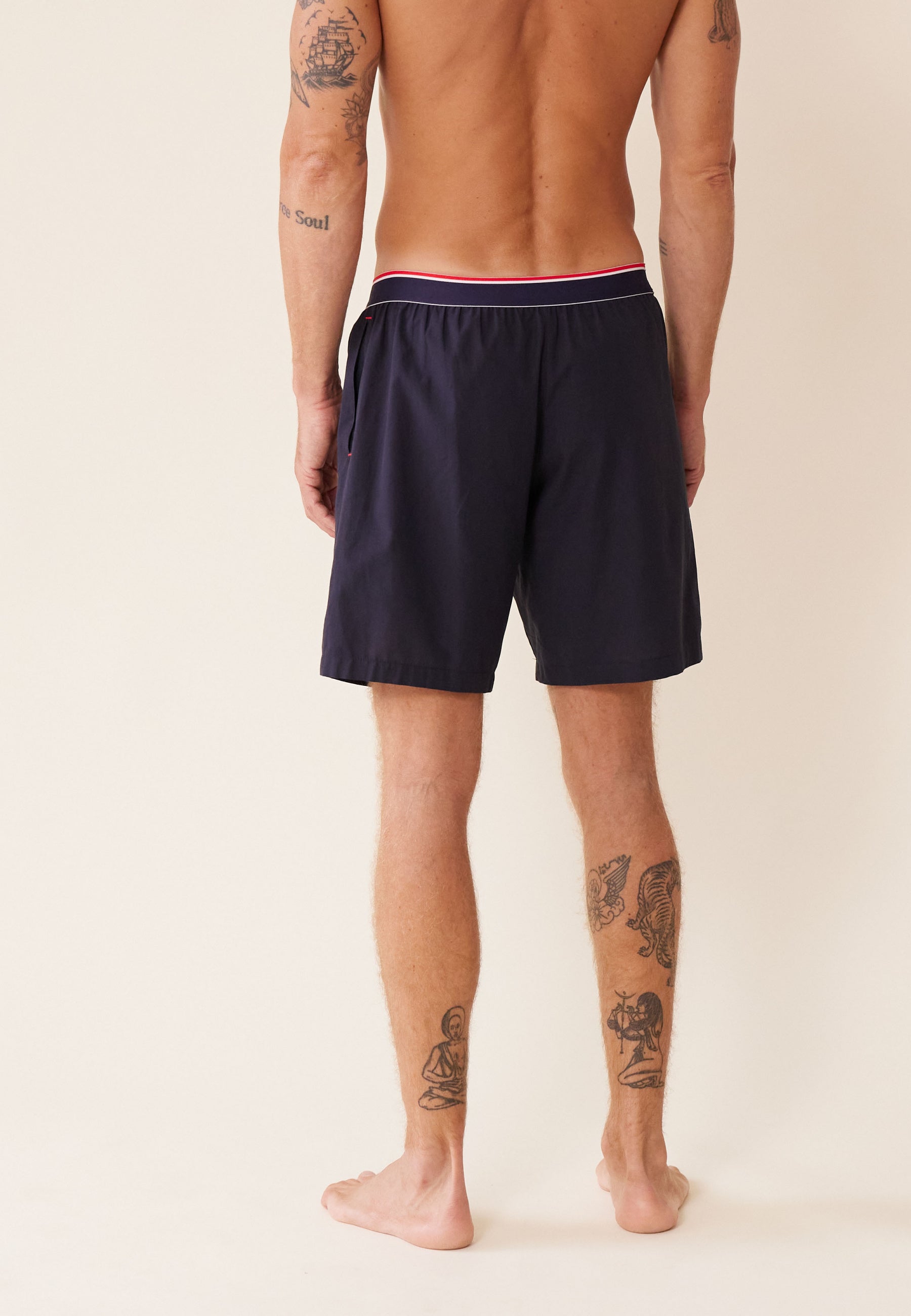 Short de pyjama en coton-Orlando Marine