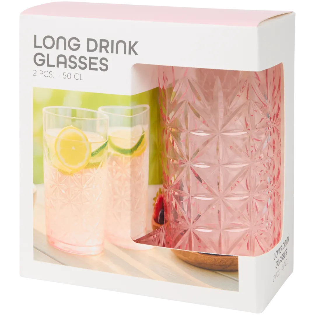 Verres à long drink en plastique
