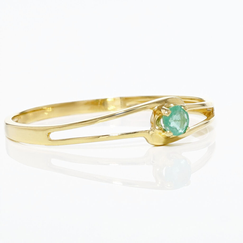 Bague Alisha Or Jaune Emeraude